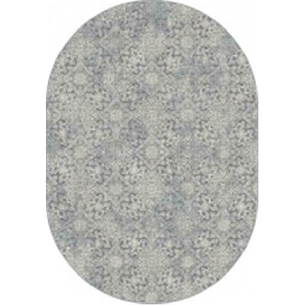 Dynamic Rugs Ancient Garden Oval Rugs, Light Blue - 5.3 x 7.7 in. ANOV69571624666